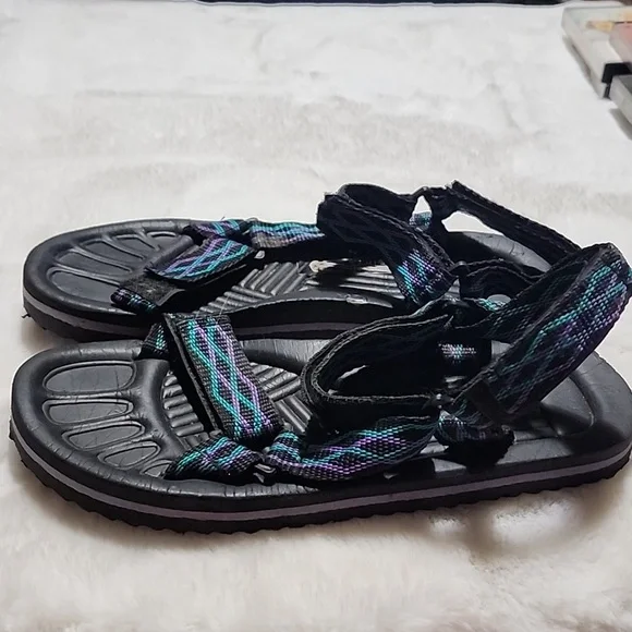 WOMEN'S  TAHITI MULTI COLOR SANDALS. - Picture 2 of 6